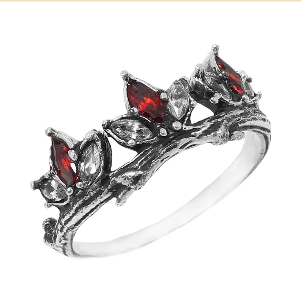 Shop Dixi Até Garnet & Clear Branch Ring